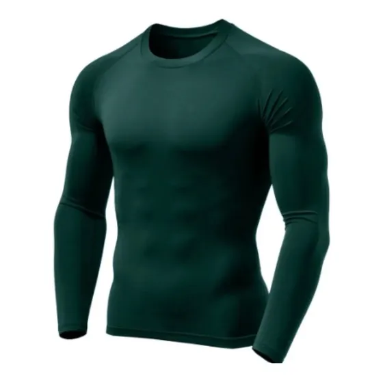 Remera Termica Uv50+segunda Piel Malla Fria Verde Militar