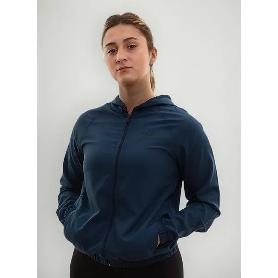 Campera Fila Rompeviento Con Capucha Mujer Basic Deportivo
