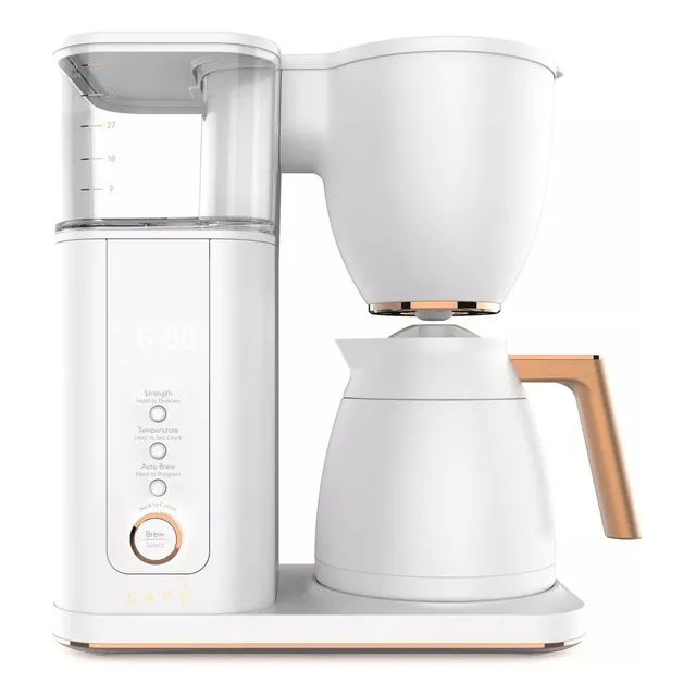 Cafetera Café 10 Tazas Smart Programable Jarra Acero Blanco