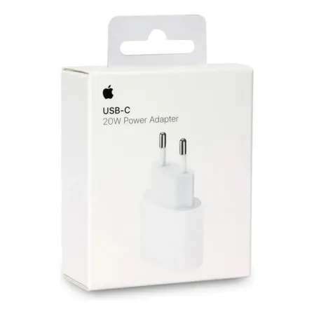 Cargador Carga Rápida 20w Para Apple iPhone Enchufe Original Blanco