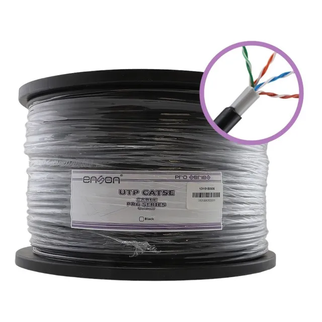 Cable Utp Cat5e Enson Negro Pro-ii Exterior 305mt