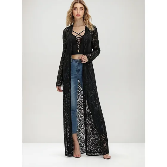 Tapado Shal Kimono De Encaje Ideal Para Fiesta  T007