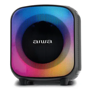 Caixa De Som Partybox Aiwa Pb-07 Bluetooth 8h Rgb Usb Tws Preto Caixa De Som Partybox Aiwa Pb-07 Bluetooth 8h Rgb Usb Tws Preto