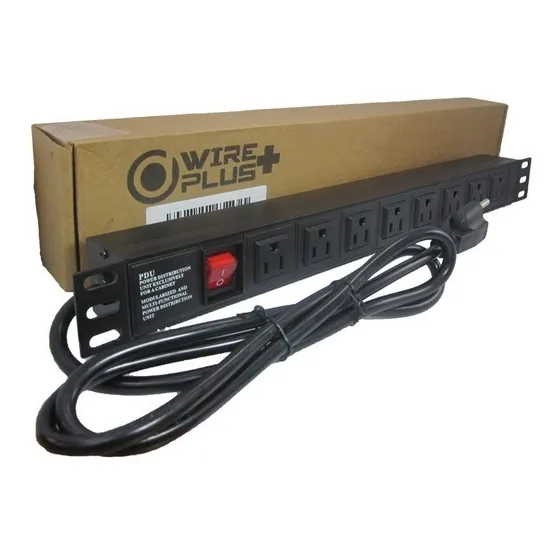 Regleta 8 Toma Regulada 15a 250vac 50 60hz  Rack Pdu Acme