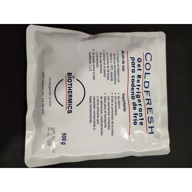 Gel Refrigerante Para Cadena De Frio Biothermics