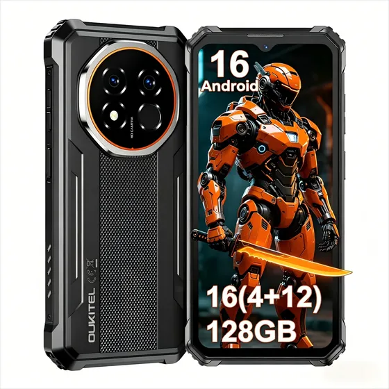 Oukitel G6 Smartphone Resistente Con Batería De 10600mah Ip68/ip69k 16gb Ram 128gb Android 16 Cámara 64mp Dual Sim Para Uso Rudo