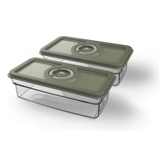 Kit Pote Hermético Fechamento À Vácuo 2 Unidades Electrolux