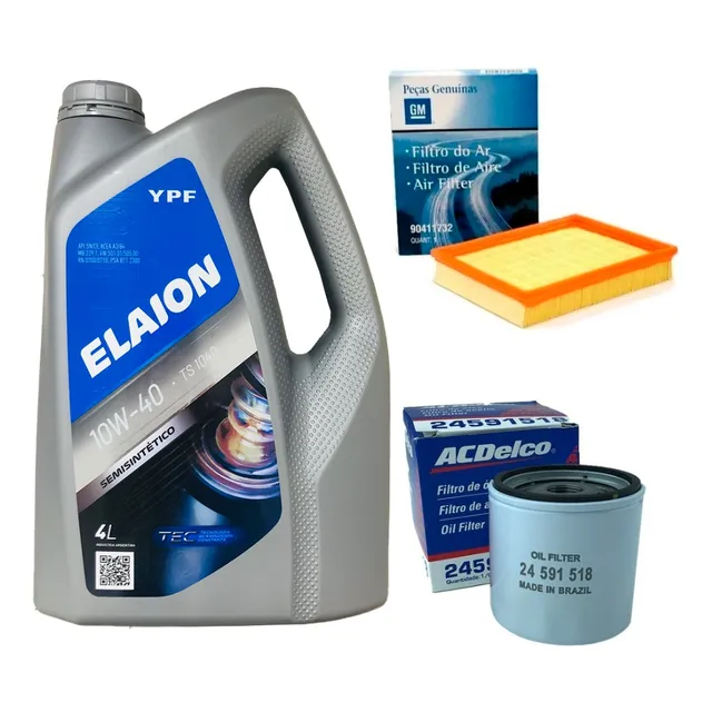 Kit Filtros De Aceite + Aire + Ypf Elaion 10w40 Agile