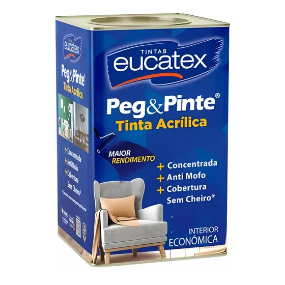 Tinta Acrílico Peg Pinte Parede Eucatex - Escolha A Cor