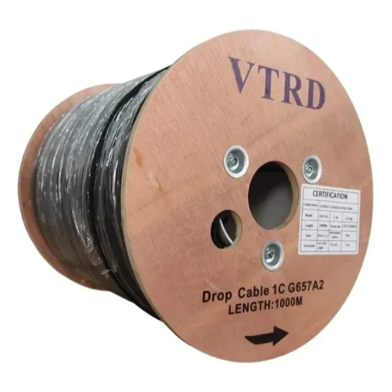Cable Drop Fibra Optica 1 Hilo 1 Km Triple Acero Vtrd
