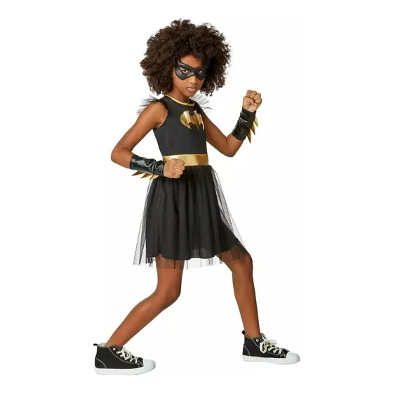 Fantasia Halloween Menina Batgirl Batman Dc Rubies