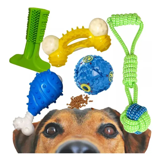 Brinquedos Pet Resistente Cachorros Mordedor Osso Bola Corda