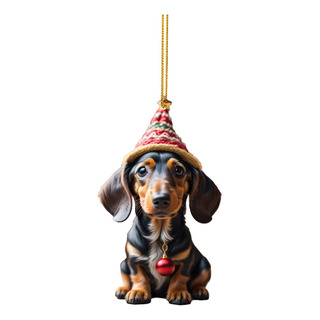 Colgantes Con Forma De Árbol De Perro Salchicha: Regalos Div Colgantes Con Forma De Árbol De Perro Salchicha: Regalos Div