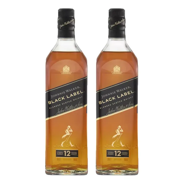 Pack De 2 Whisky Johnnie Walker Blend Black Label 750 Ml