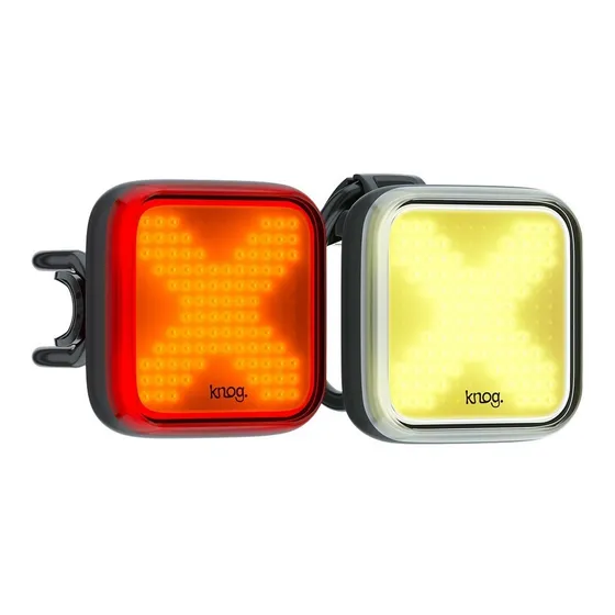 Luz Para Bicicleta Knog Blinder X Twinpack Frontal Y Trasera Color Negro