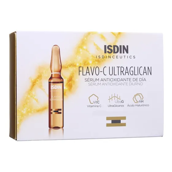 Sérum Flavo-C Ultraglican Isdin día para todo tipo de piel de 2mL- pack x 30 unidades