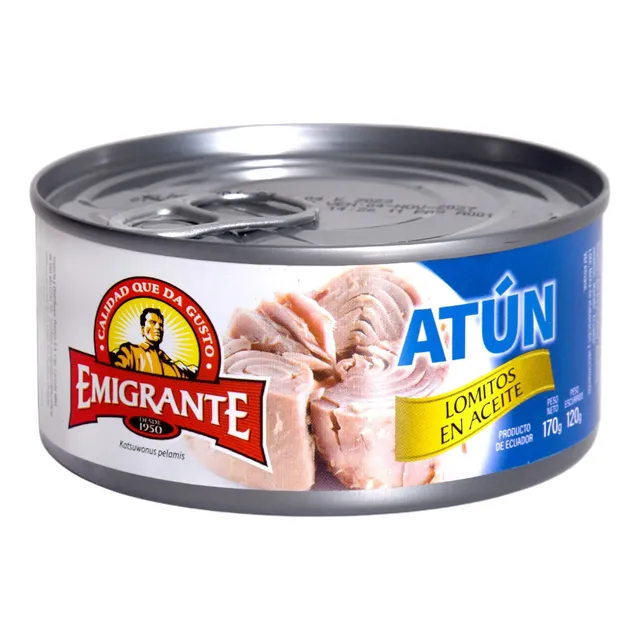 Atún Lomitos En Aceite Emigrante 170 Grs