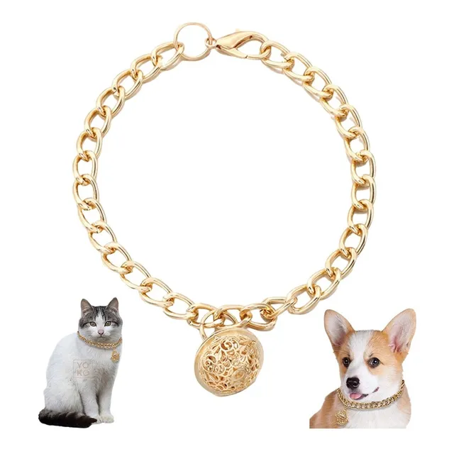 Collar Gatos Perros Mascota Cadena Cubana Llamador Angeles 