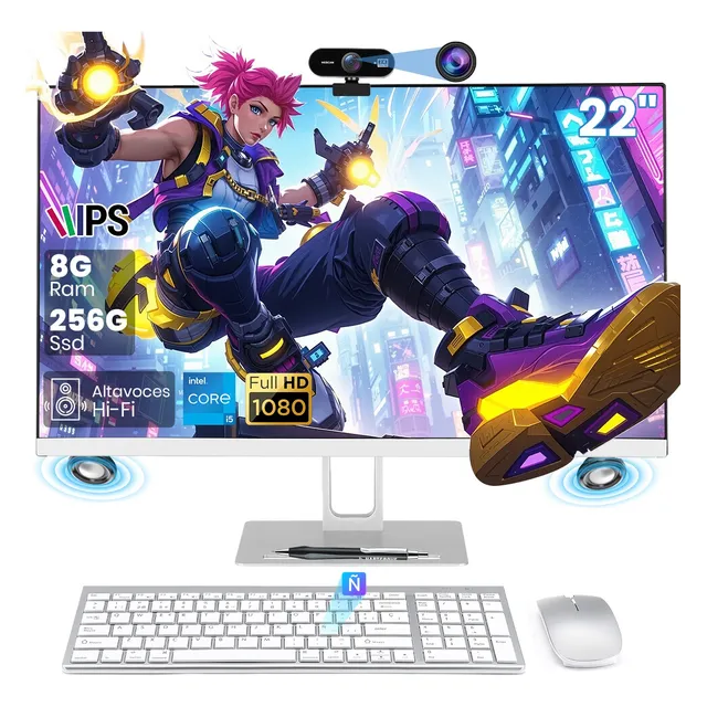 22'' All In One Pc 8gb Ram+256 Gb Ssd Intel I5-3320m +cámara