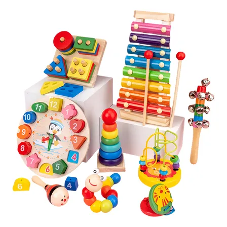 Juguetes Aprendizaje De Madera Didáctico Para Niños Bebés