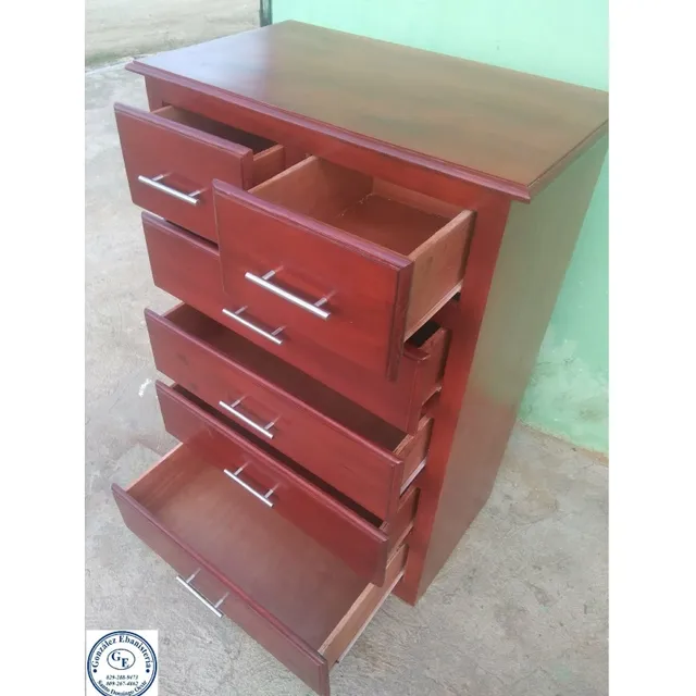 Biuro De Seis Gavetas En Madera 