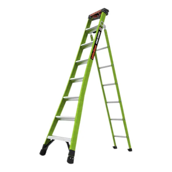 Escalera De Tijera 3 En 1 De 2.44 M Fibra De Vidrio