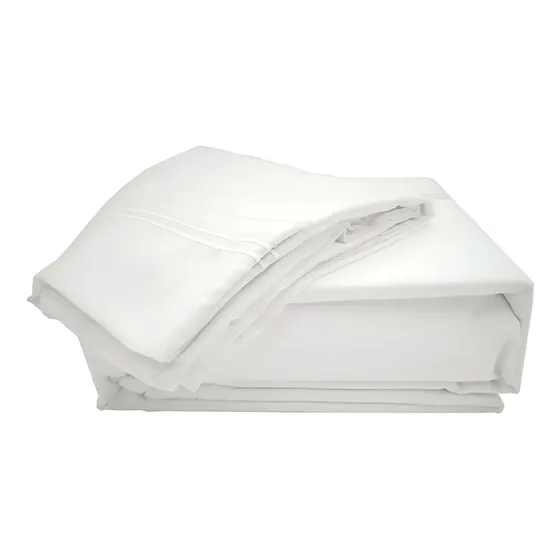 3Angeli Luxury bed Sábanas de lujo 1800 hilos juego de sábanas color blanco con diseño lisa para colchón de 200cm x 150cm x 35cm | Cuotas sin interés