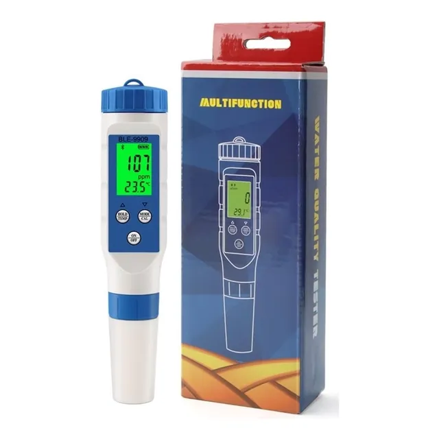 Medidor Ph Ec Tds Temp Sal Phmetro Digital Bluetooth Phmetro