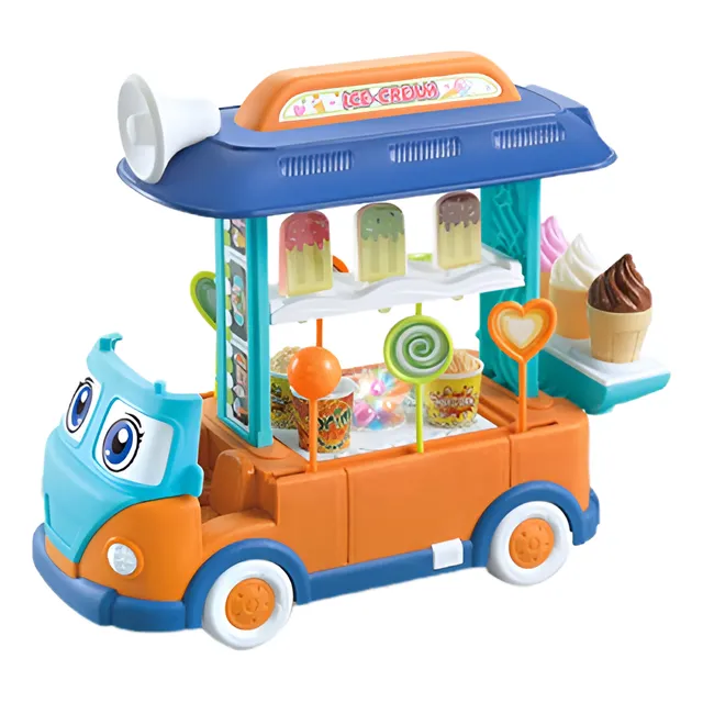 Juguete Combi Carrito De Helados 2 En 1 Luz Y Sonido -89
