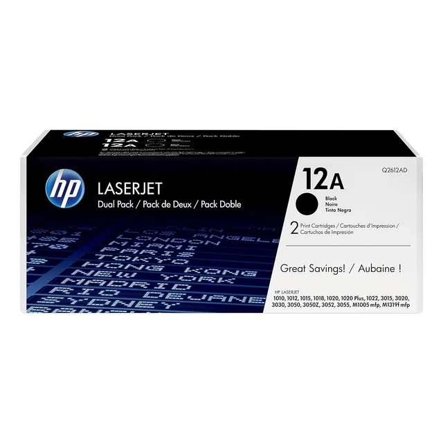 Tóner Hp Laserjet 12a Q2612ad, Original, 2000 Páginas.