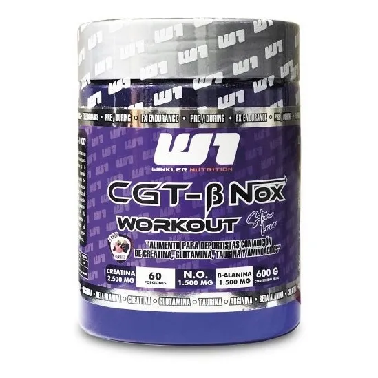 Winkler Nutrition Cgt B Nox Workout 60 Servicios Creatina, B Alanina, Taurina