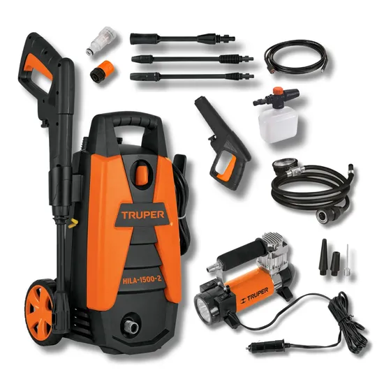 Combo Hidrolavadora 1500psi + Compresor De Aire Truper