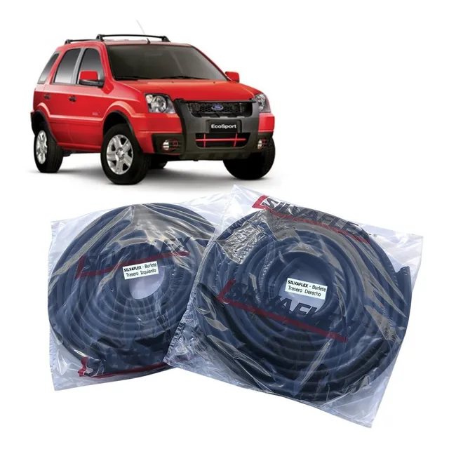 Burletes Para 2 Puertas Traseras (kit 2 Unidades) Ford Ecosport 2003 Al 2007 Silva Silvaflex