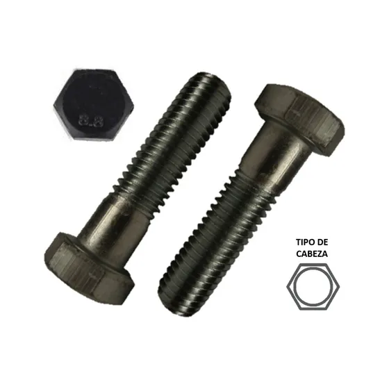 Tornillo Hexagonal Milimetrico 8.8 Nc M7 X 35mm (50 Pzs) 