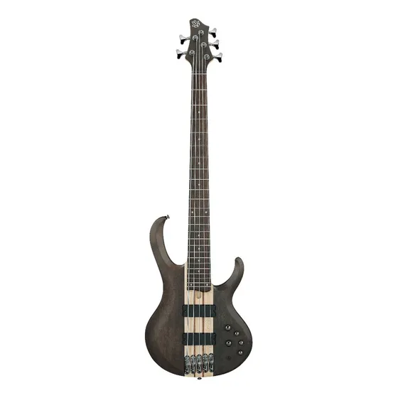 Bajo Electrico Ibanez Btb605 Transparent Gray Flat 5 Str Color Marrón