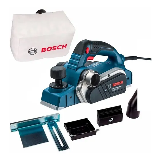 Cepillo Electrico Bosch 710 Watts Gho 26-82 Mm Wood Razor Color Azul