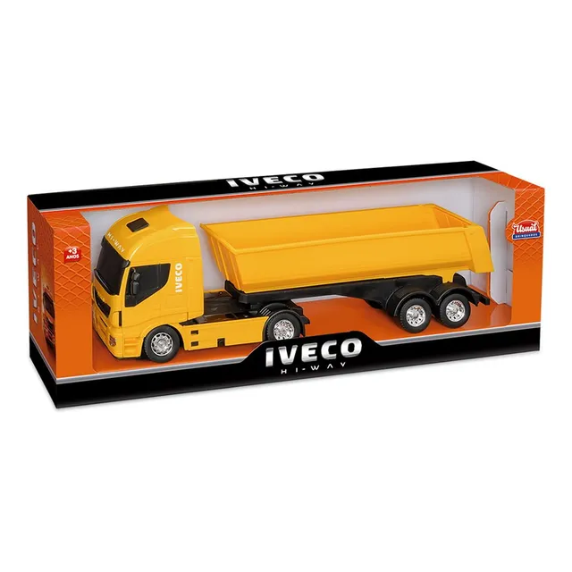 Juguete Camion Réplica De Iveco Con Caja Basculante Original