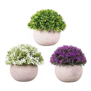 Green Artificial Arcilla Suelo, 3 Macetas, For Bonsai Green Artificial Arcilla Suelo, 3 Macetas, For Bonsai