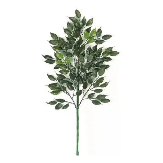 Ramo Hojas Verdes Varilla Grande 150 Cms Ficus Artificial
