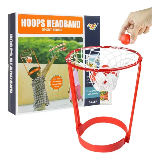 Juego De Mesa Aro De Basquet Para La Cabeza Con 20 Pelotitas