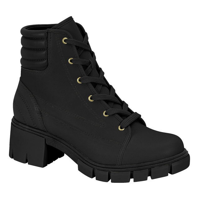 Bota Coturno Feminina Cano Curto Casual Conforto Original
