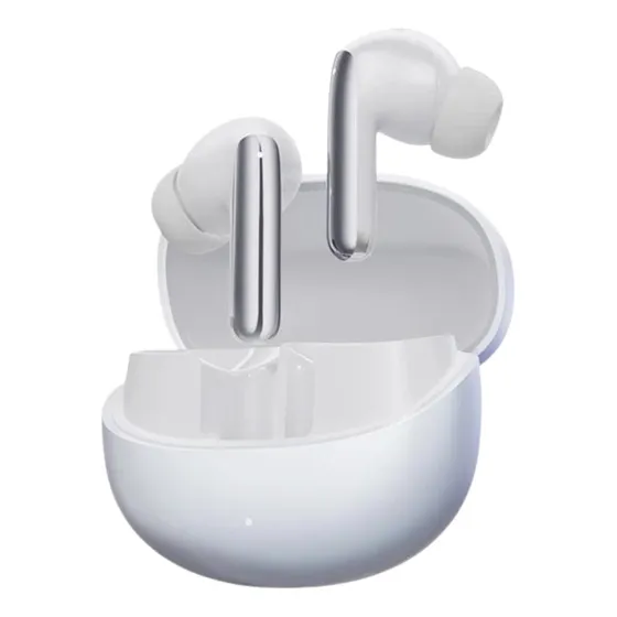 Auriculares Qcy Melobuds Pro Anc Ldac Hi-res Bt5.3 con 6 micrófonos, color blanco