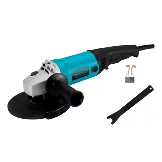 Amoladora Angular 180mm 7 PuLG 2000w 8500rpm Orebro Aas-7200 Color Azul acero Frecuencia 50 Hz / 60 Hz