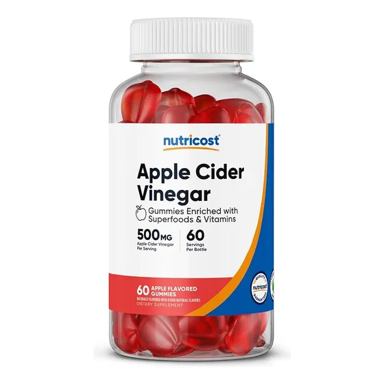 Vinagre De Manzana Nutricost 60 Gomitas Veganas 500mg