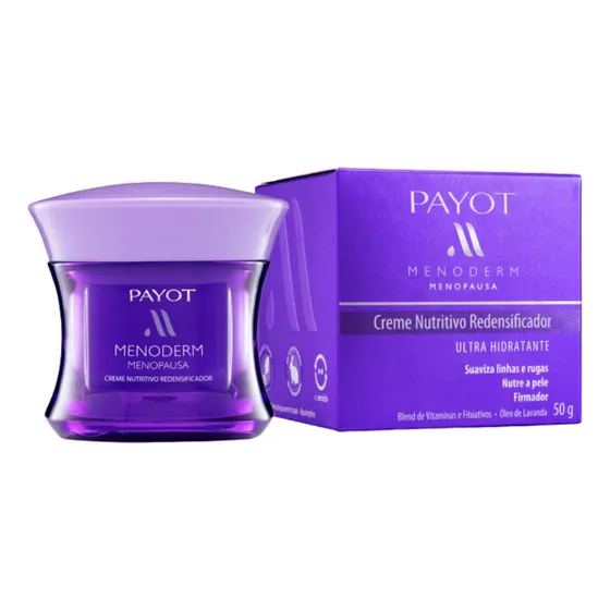 Menoderm Creme Nutritivo Redensificador Payot 50g Momento de aplicação Dia/Noite Tipo de pele Todo tipo de pele