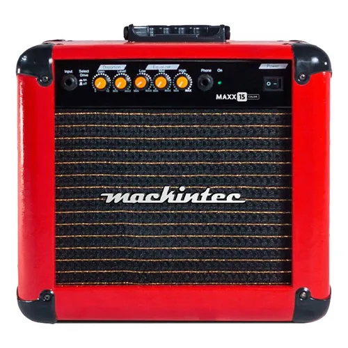 Caixa De Som Amplificador Mackintec Maxx 15 Color Vermelha Cor Vermelho Voltagem 127/220V