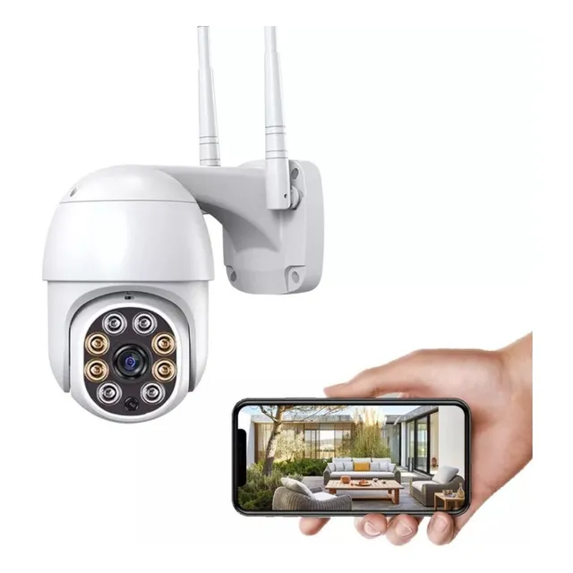 Cámara Ip Con Movimiento Infrarrojo Impermeable Wifi Full Hd