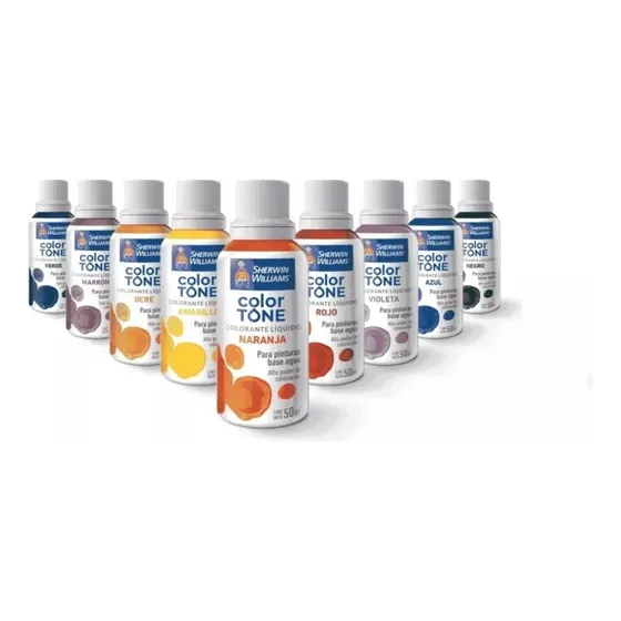 Entonador Universal Pintura Color Tone Sherwin Williams 50ml Color Azul