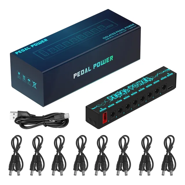 Fuente Alimentación Pedales Guitarra Power Supply Pedalboard