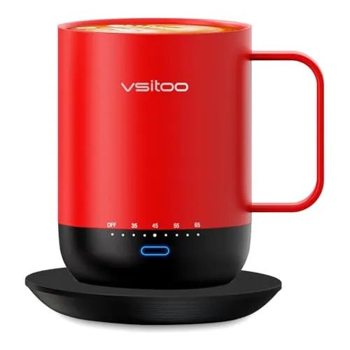 Vsitoo Temperatura Control De Café Calentado Mug Ly2xd